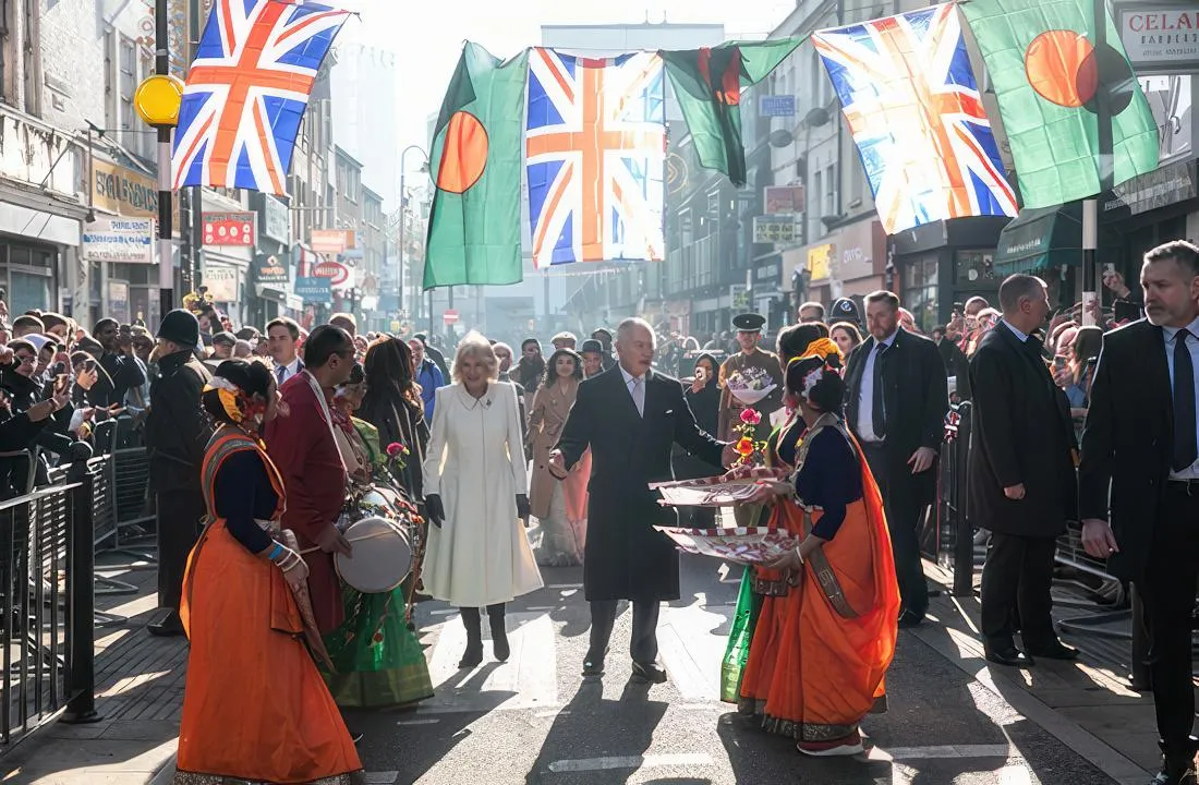 King Charles visits Brick Lane
