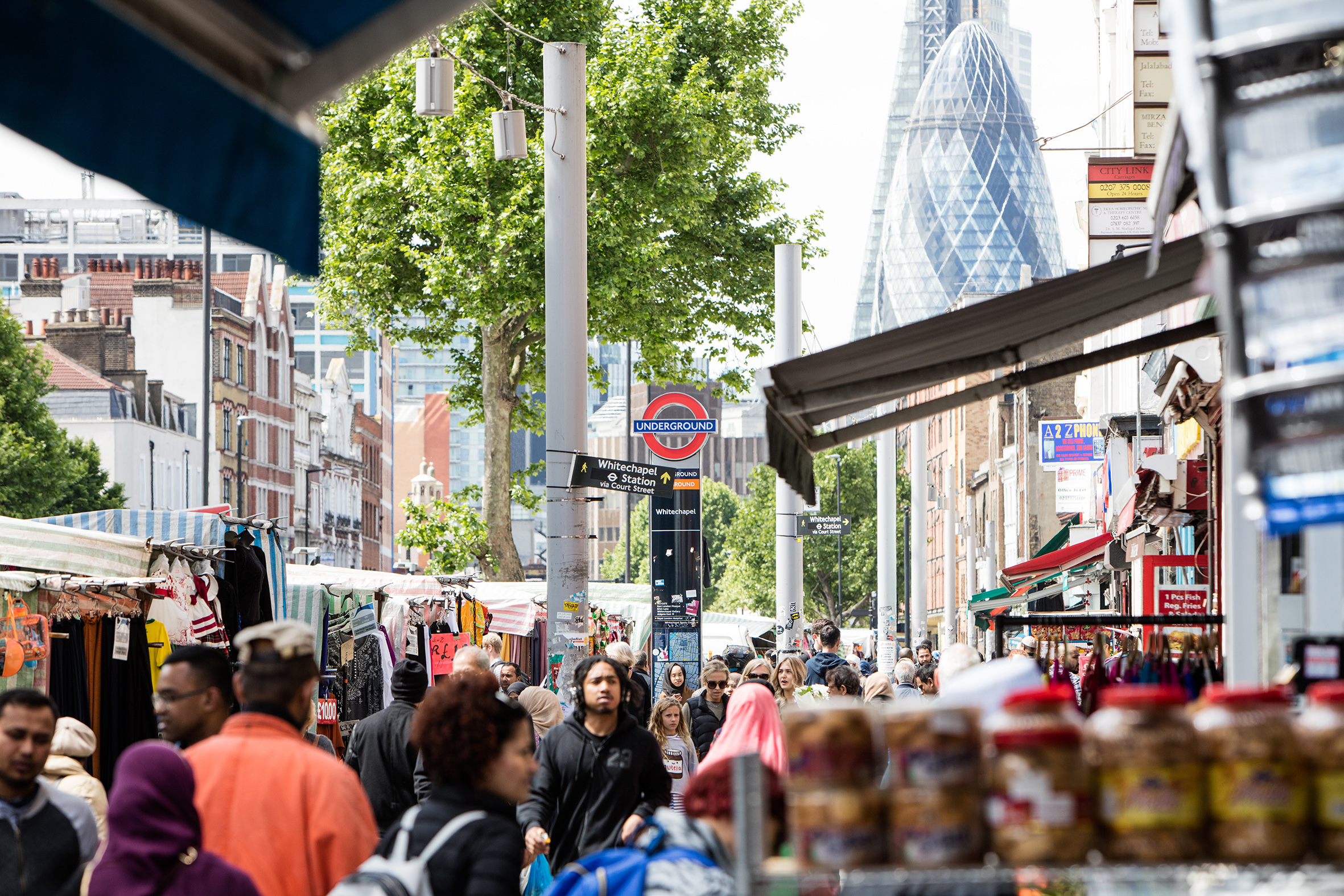 Whitechapel High Street in Tower Hamlets 
