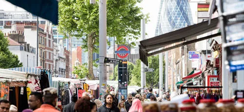 Whitechapel High Street in Tower Hamlets