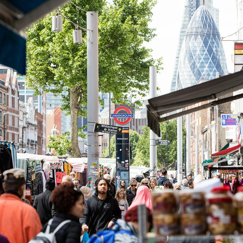 Whitechapel High Street in Tower Hamlets
