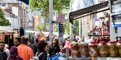 Whitechapel High Street in Tower Hamlets