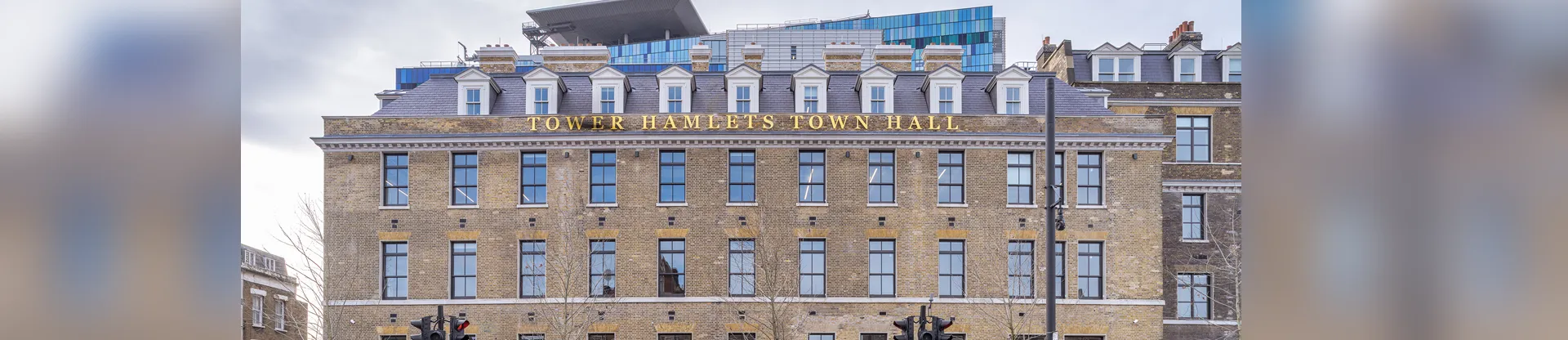 Tower Hamlets Town hall from Whitechapel Station